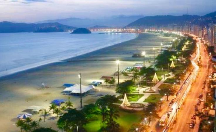 Kitinete Frente Ao Mar 1315 Lägenhet São Vicente Exteriör bild